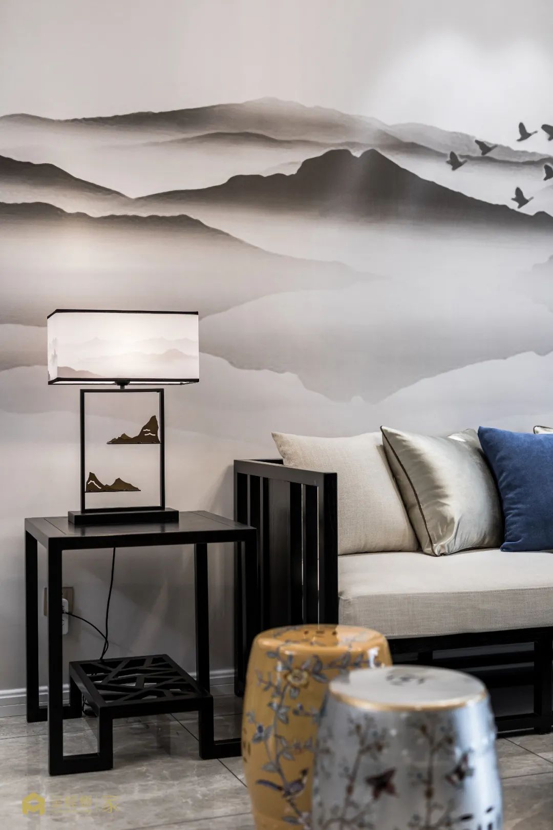 116㎡新中式设计 ▏烟雨入江南 山水如墨染-32