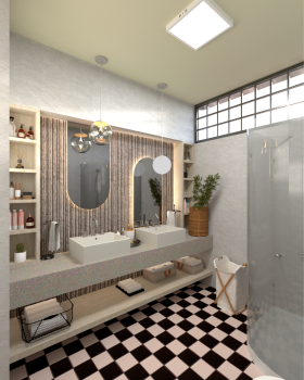 Diseño de interior de baño
