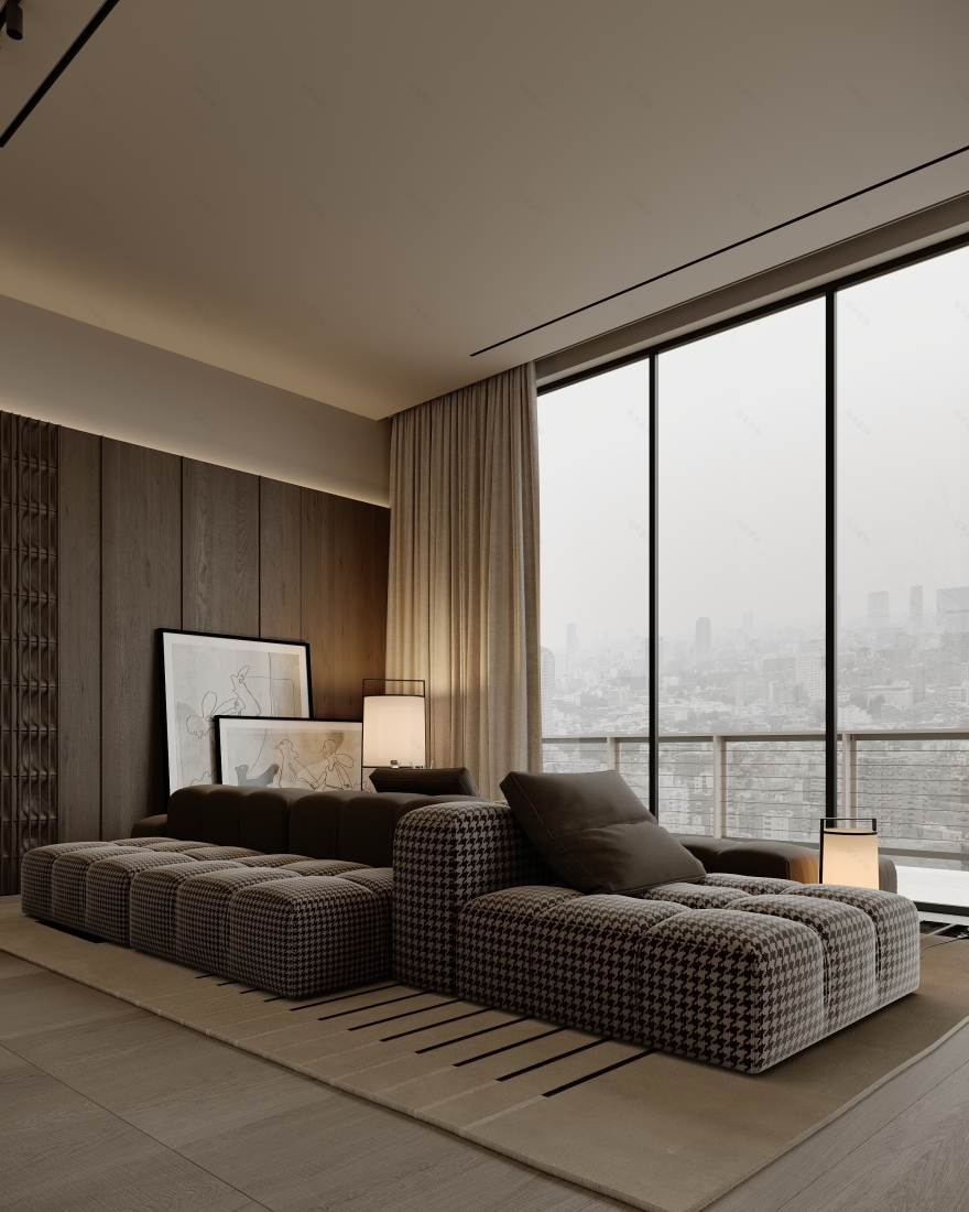 现代起居用餐空间丨阿联酋迪拜-15