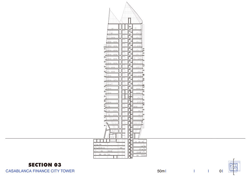 卡萨布兰卡金融城大厦丨摩洛哥卡萨布兰卡丨Morphosis-59