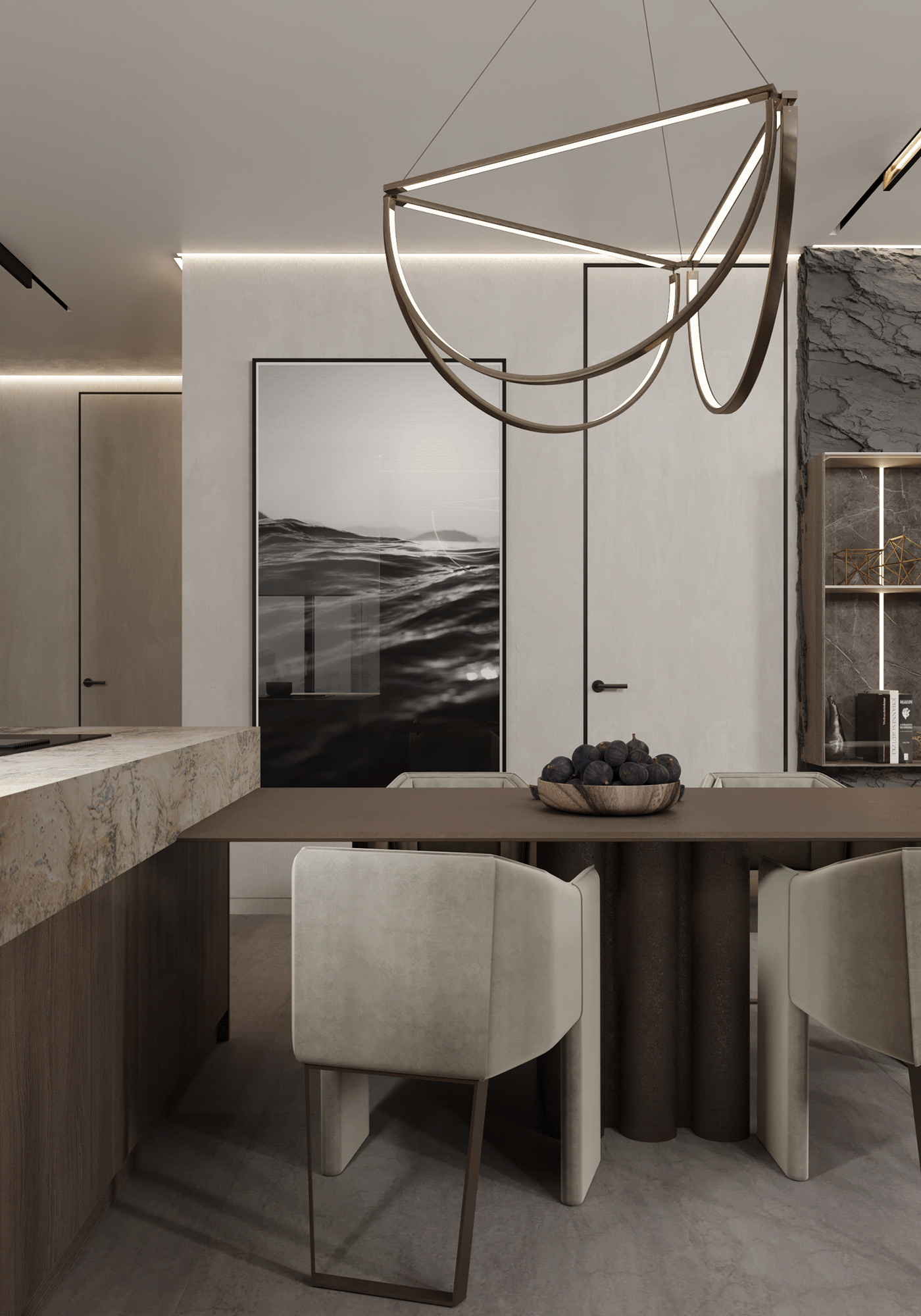 现代质感空间，暖木色系！-5