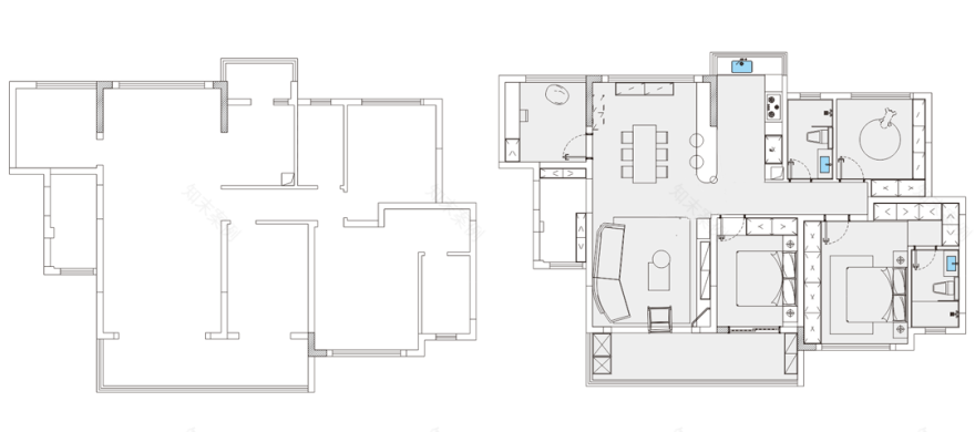 法式复古风住宅设计丨中国自贡丨名筑设计-8