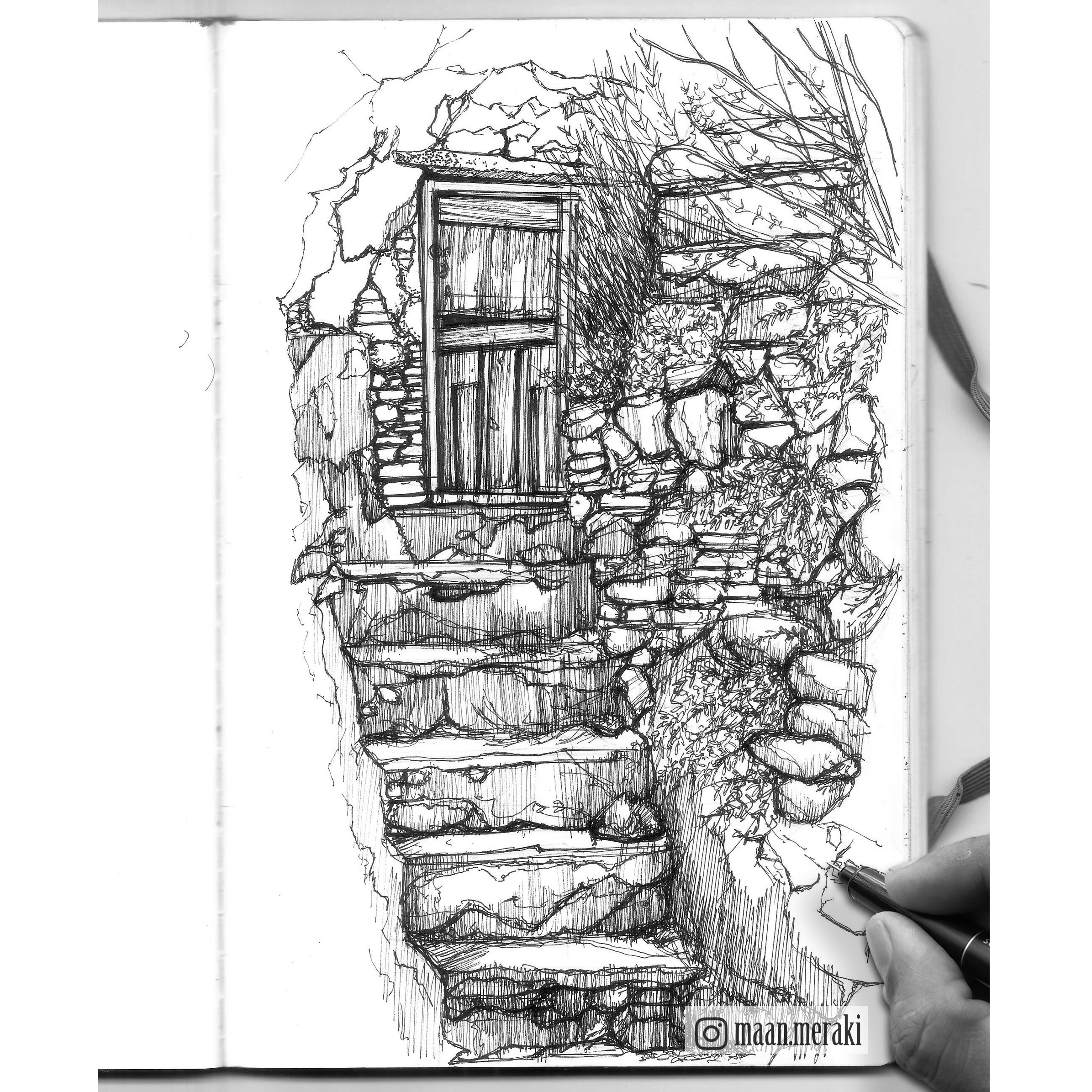 Pen and Ink Architecture Sketches-16