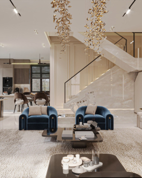 Compact Luxury: A Harmonious Open Concept Living