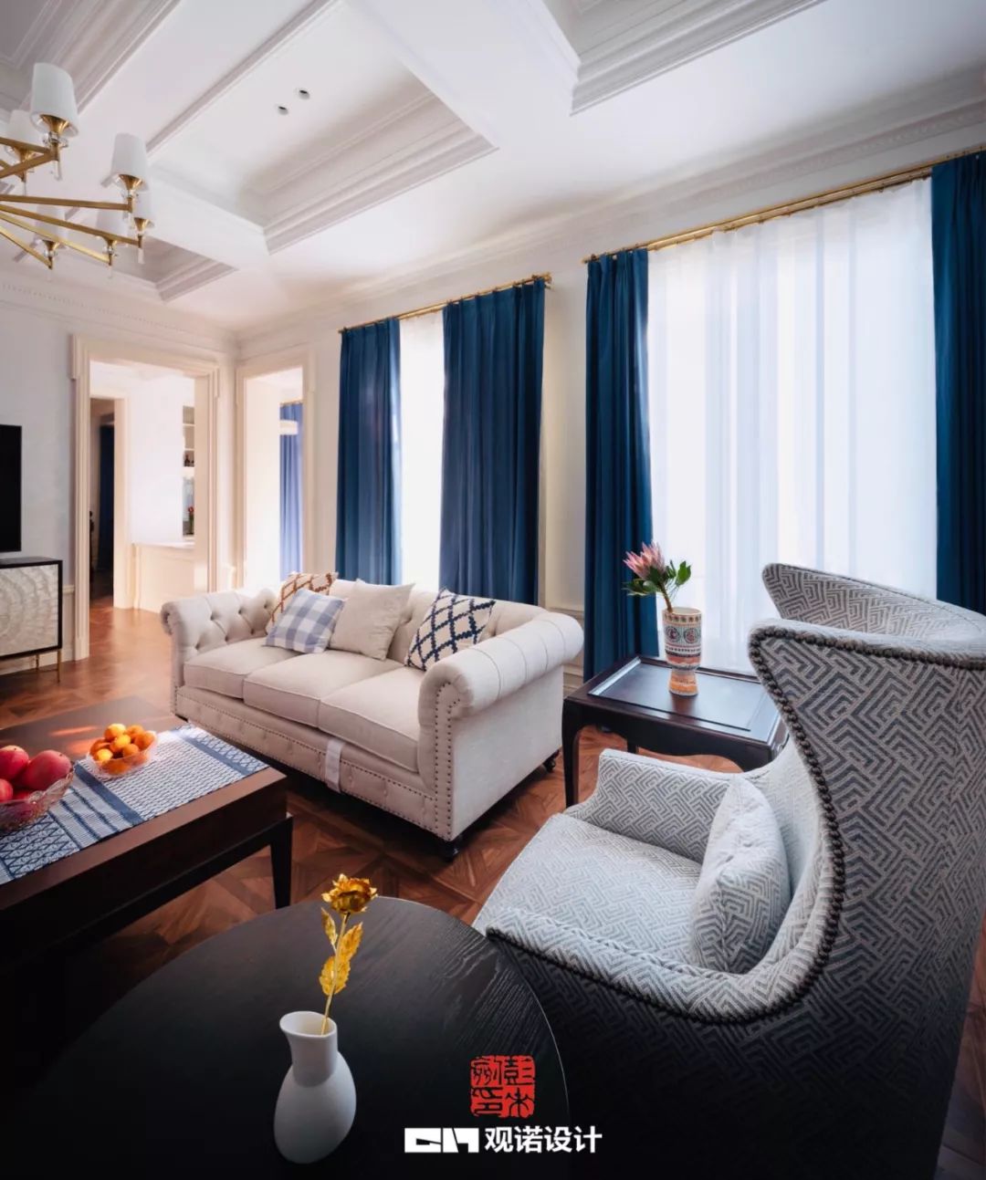 中央花园 560m²美式浪漫空间，感受生活美好-16