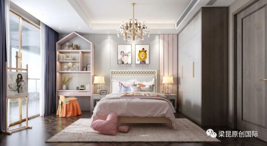 新外滩三代同堂的 272㎡美式轻奢之家-30