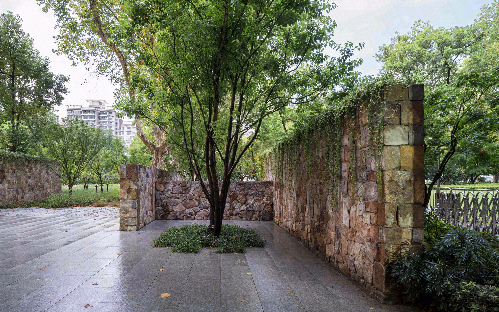 和平公园六号门改造丨中国上海丨Atelier Z+-22