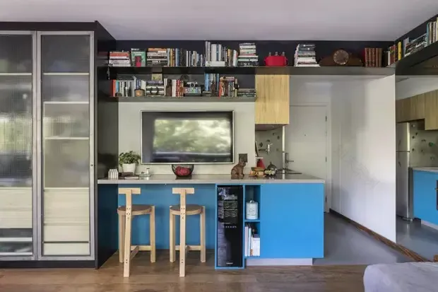 色彩鲜明的巴西小公寓-5