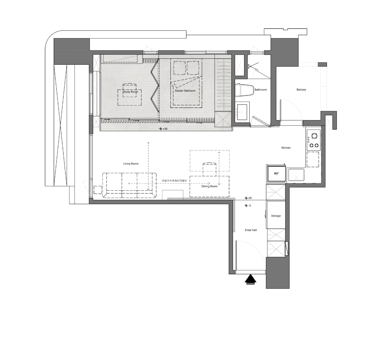 板桥 15 坪小宅弹性空间设计丨虫点子创意设计-6