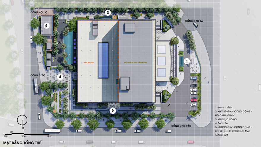 Phu Vinh 12F 大楼公共空间景观丨越南丨SGL 工作室团队-0