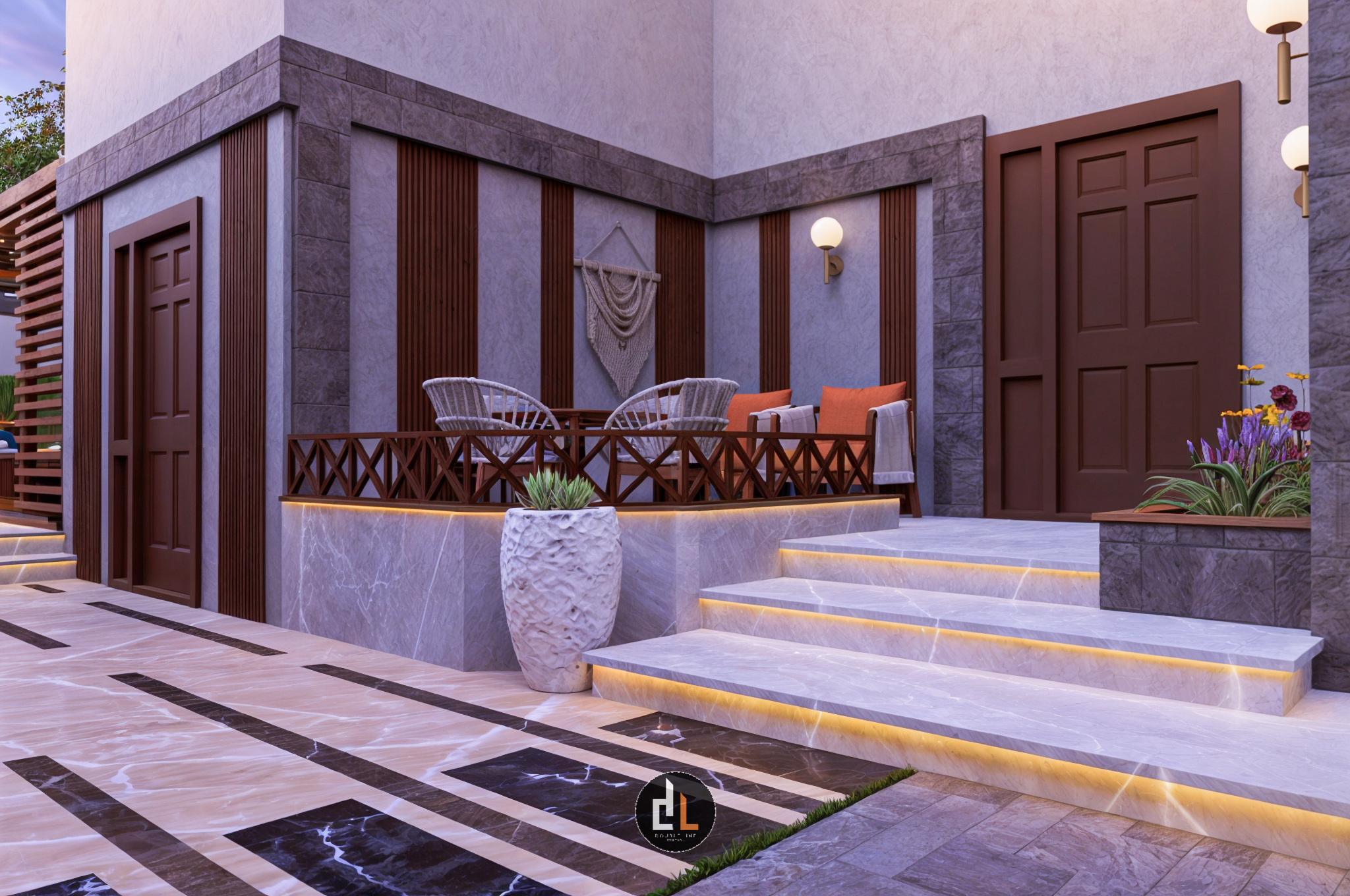 沙特阿拉伯别墅户外景观-7