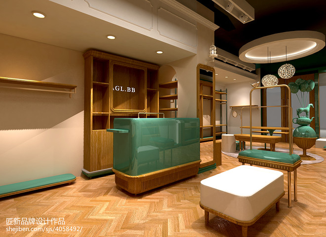 8万元购物空间80平米装修案例·效果图  天使宝贝新形象丨杭州匠新品牌设计有限公司-16