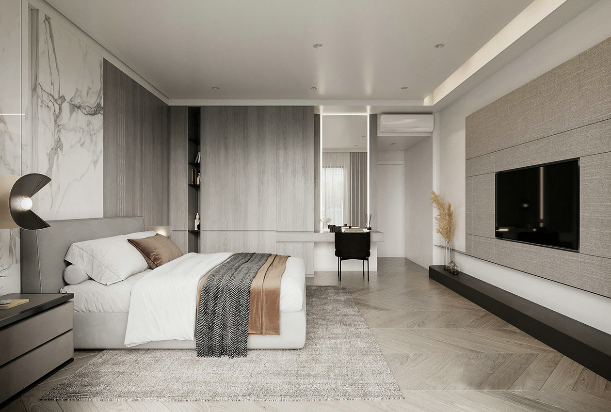 高级灰色系住宅设计-12