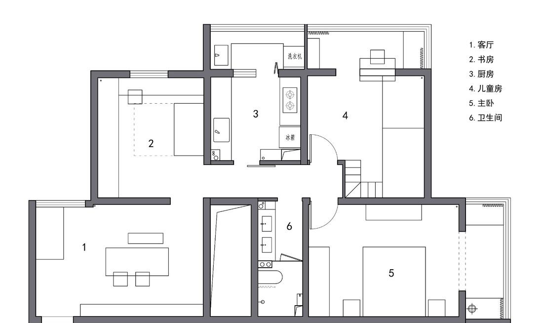 “哈尔的移动城堡”儿童房 | 旧屋新生,颠覆居住想象-5