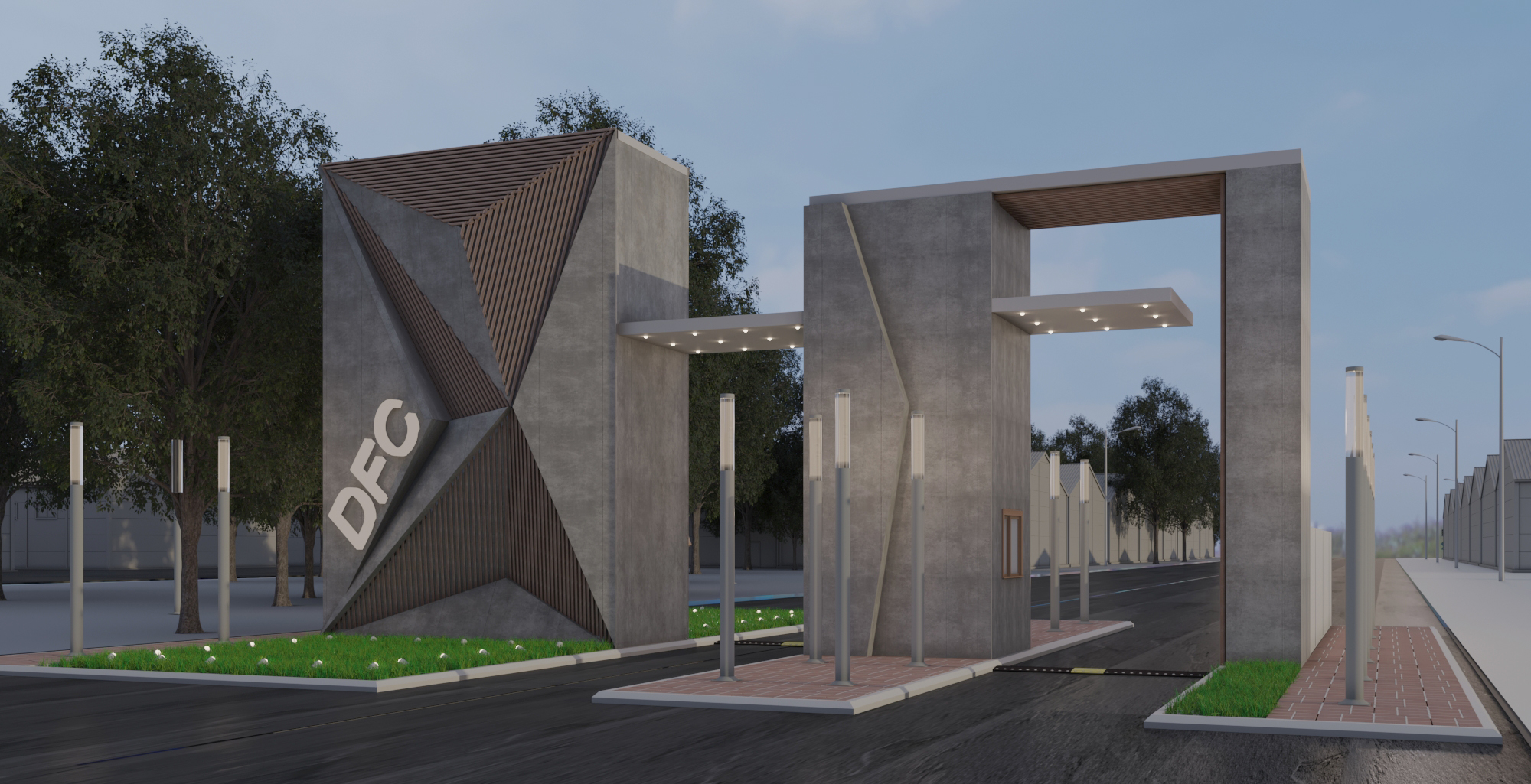 2 gates design for Damietta furniture city(Competition)-5