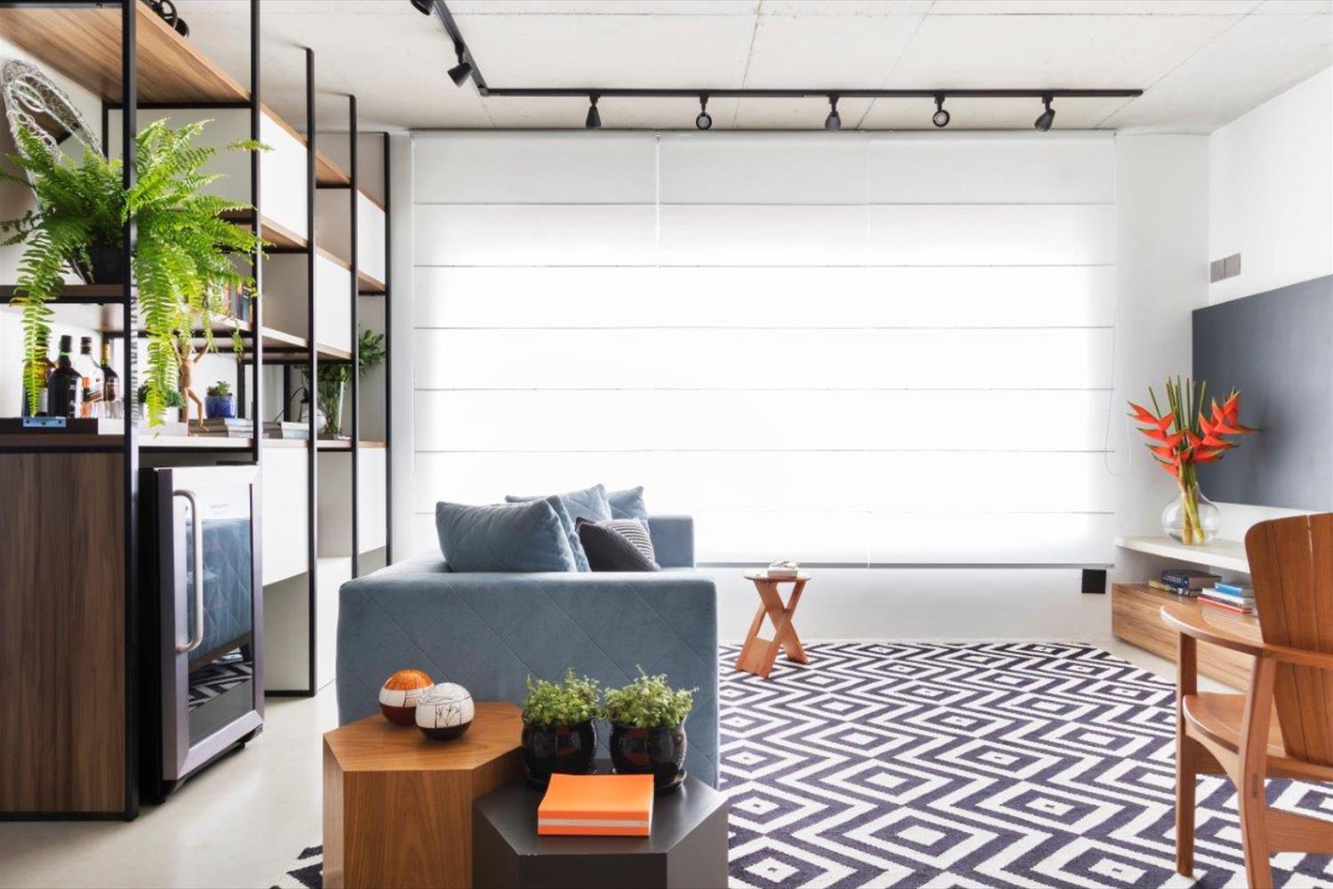 巴西 Vila Olímpia 公寓 | 色彩斑斓的温馨之家-3