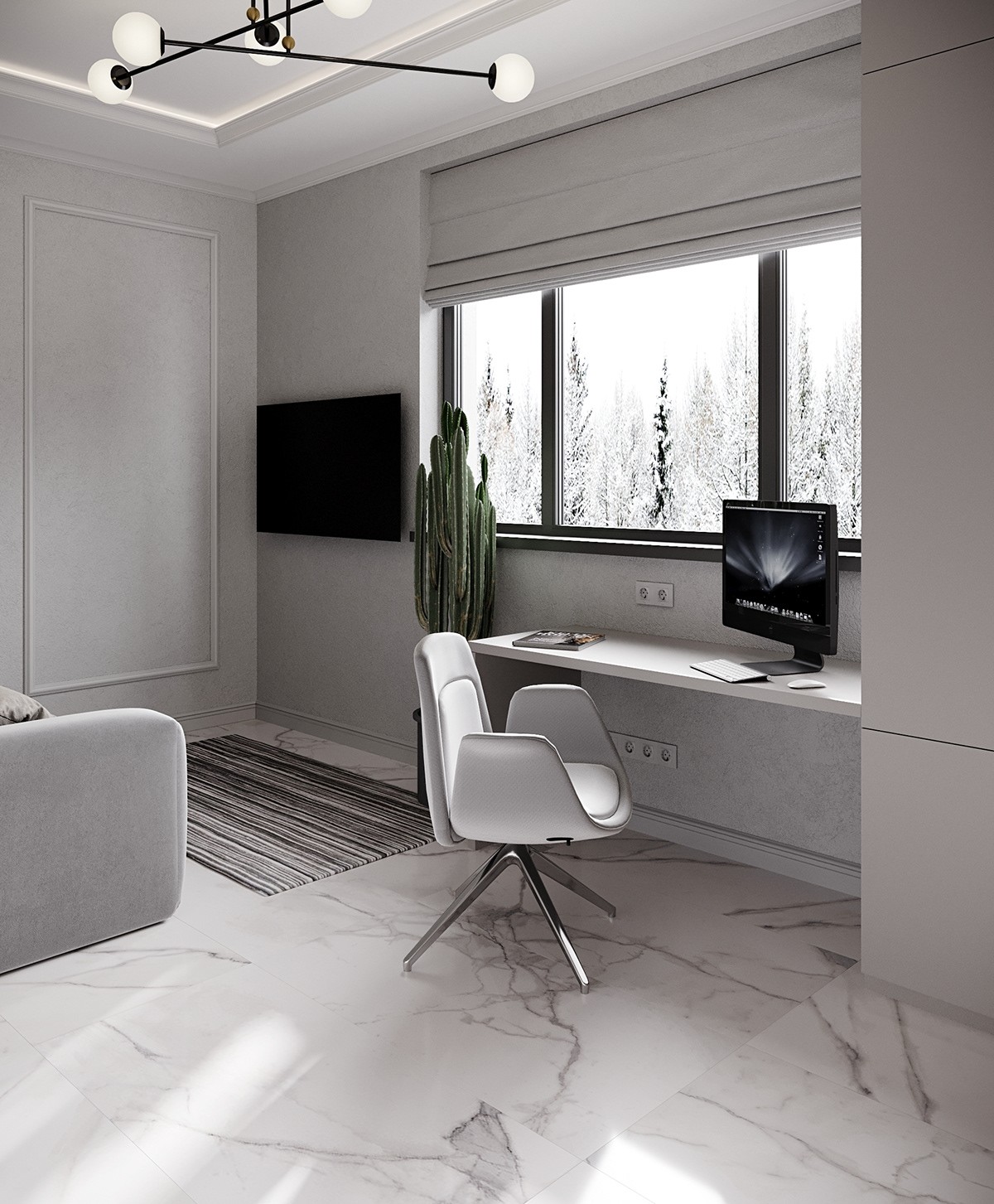 300平方米--浅色系空间设计-10