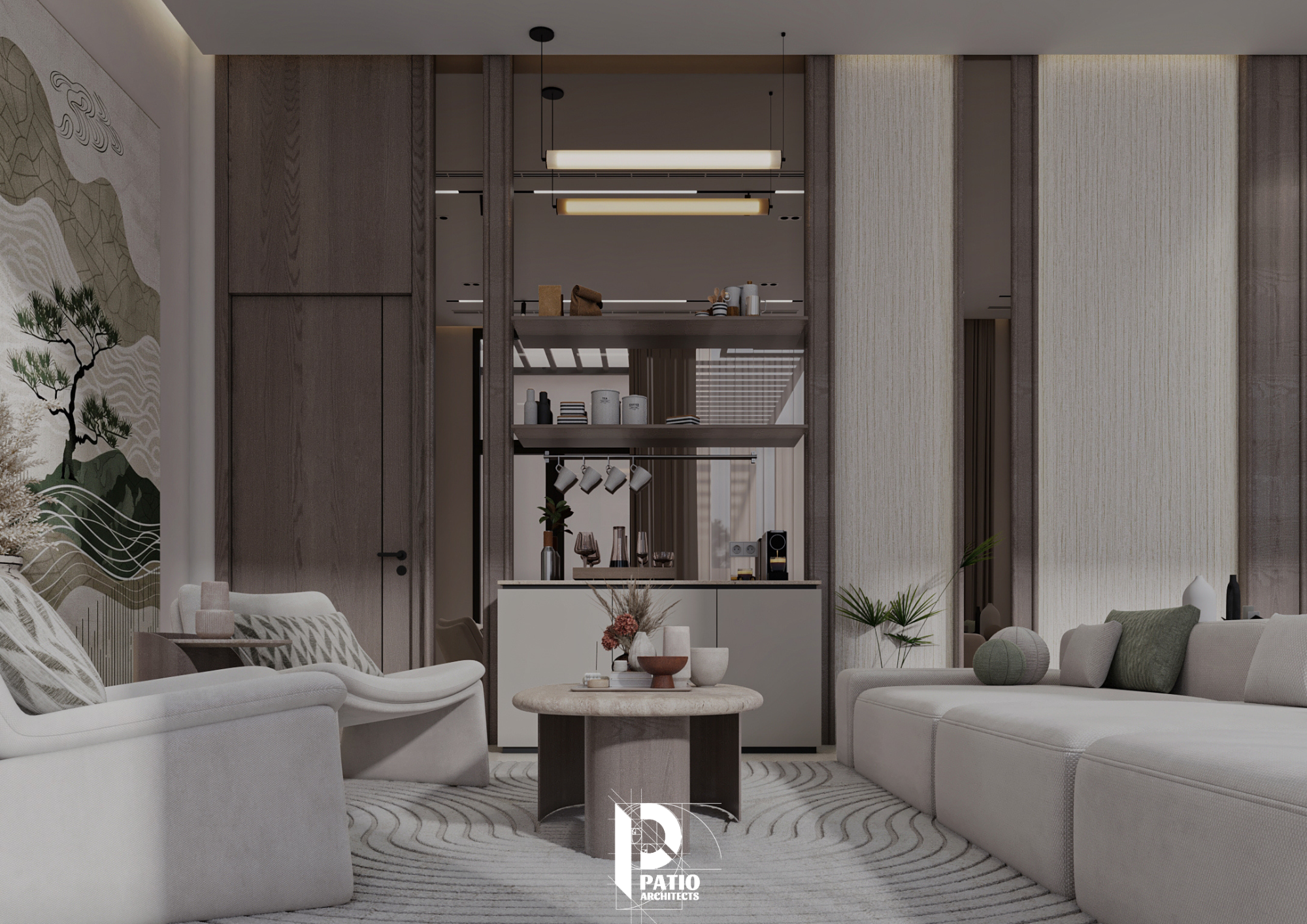 Modern family living room & Coffee Corner-6