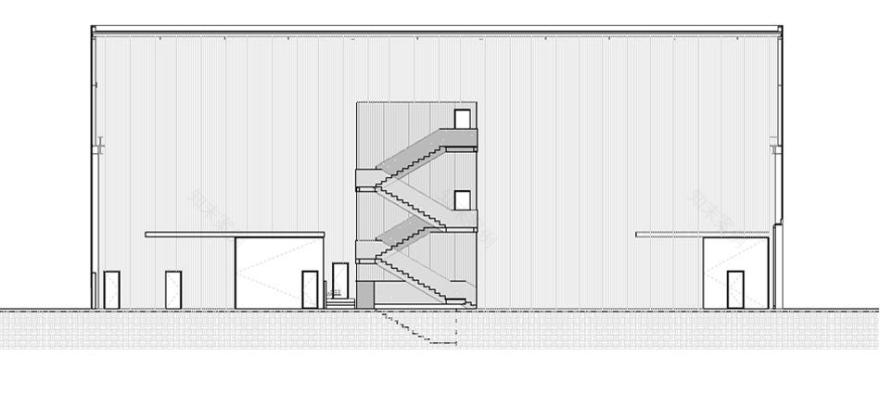 波浪金属表皮打造的光线优化工作空间-11