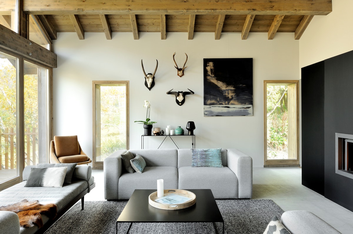 法式阿尔卑斯山现代简约木屋设计-1