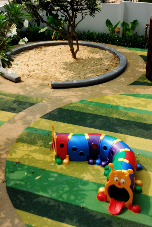 曼谷 Shrewsbury 国际学校幼儿园户外游戏场设计-9