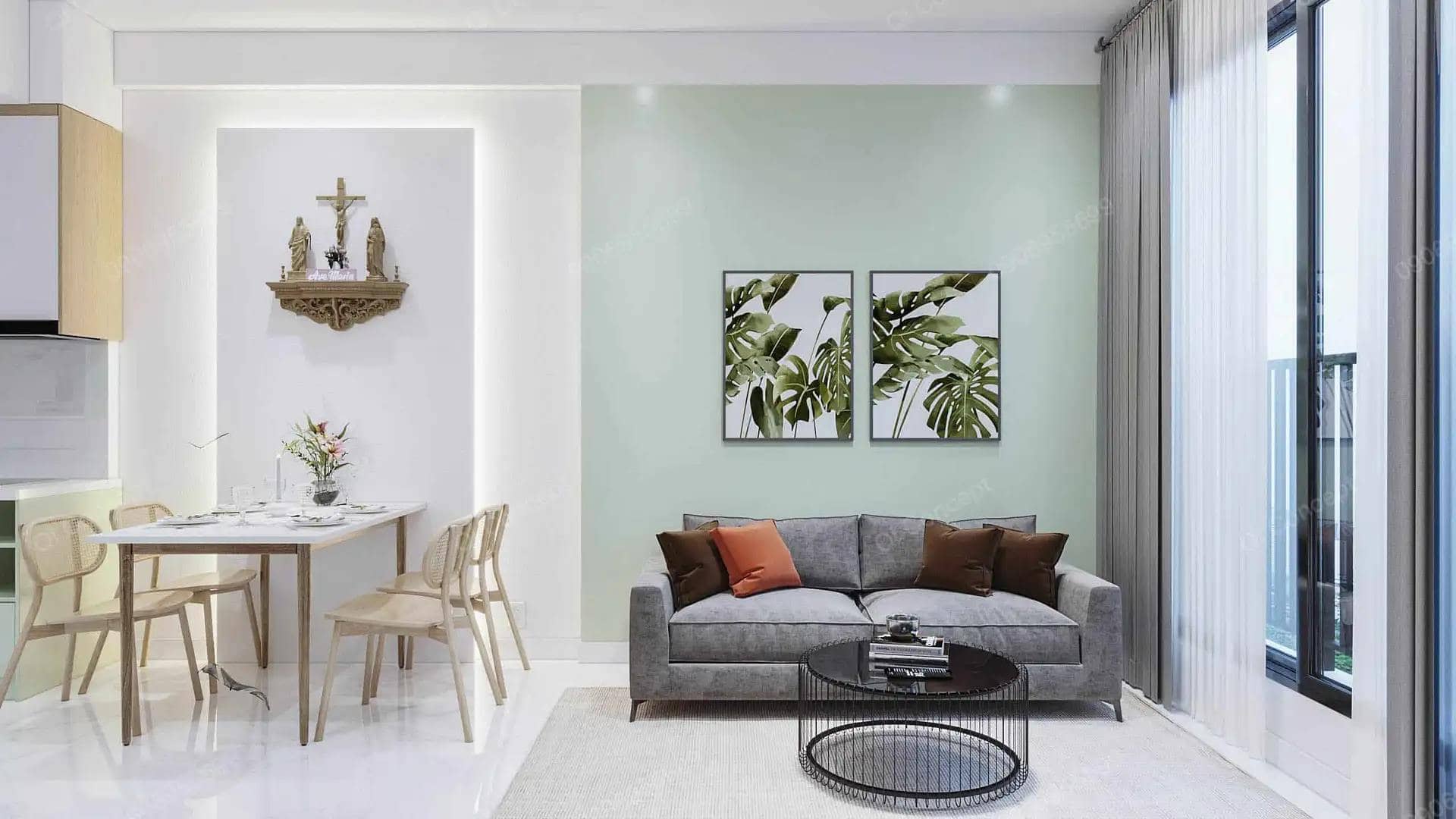 Picity两居室公寓设计丨越南胡志明市丨EKE-15