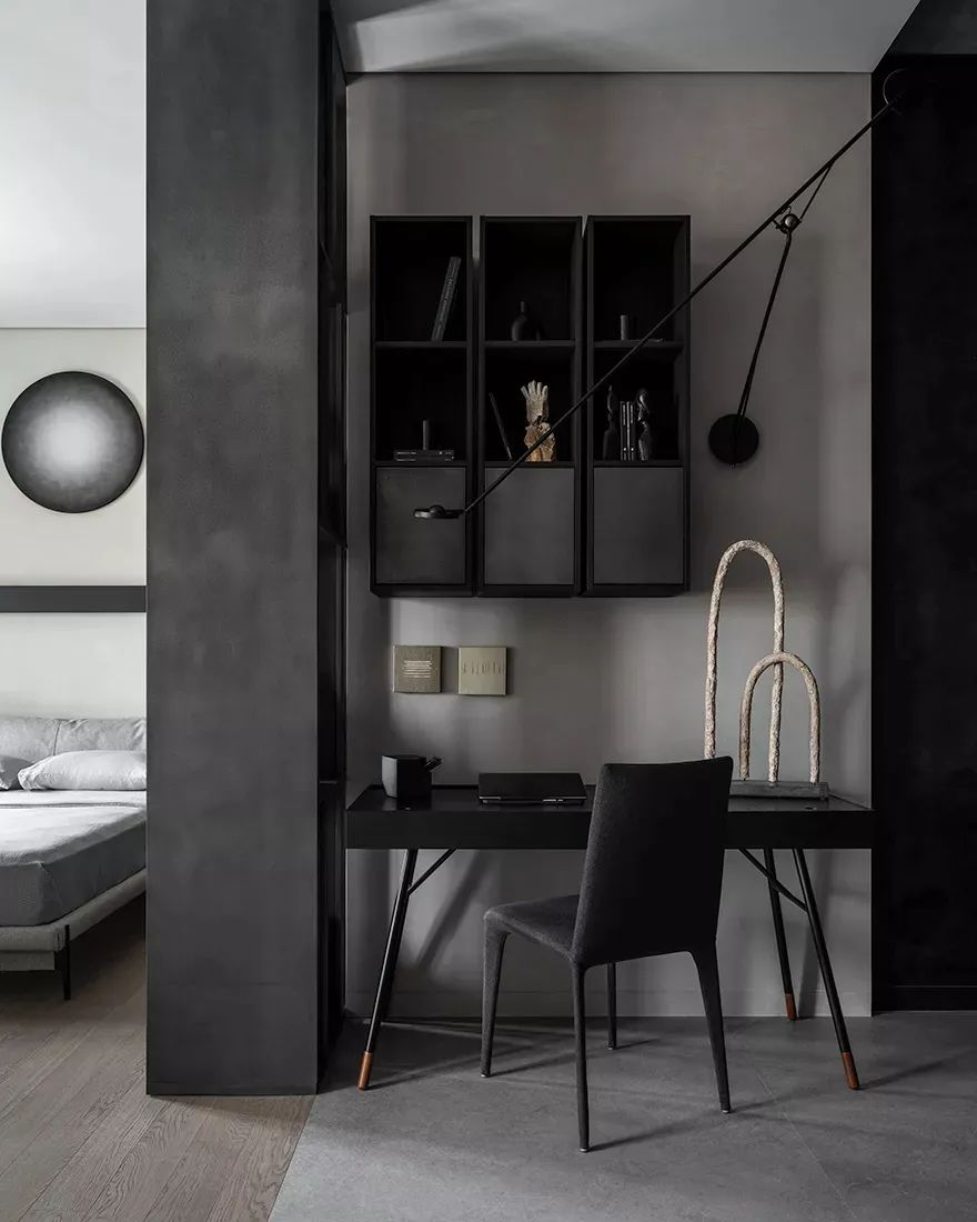 65㎡深色公寓设计丨Svetlana Herzen-18