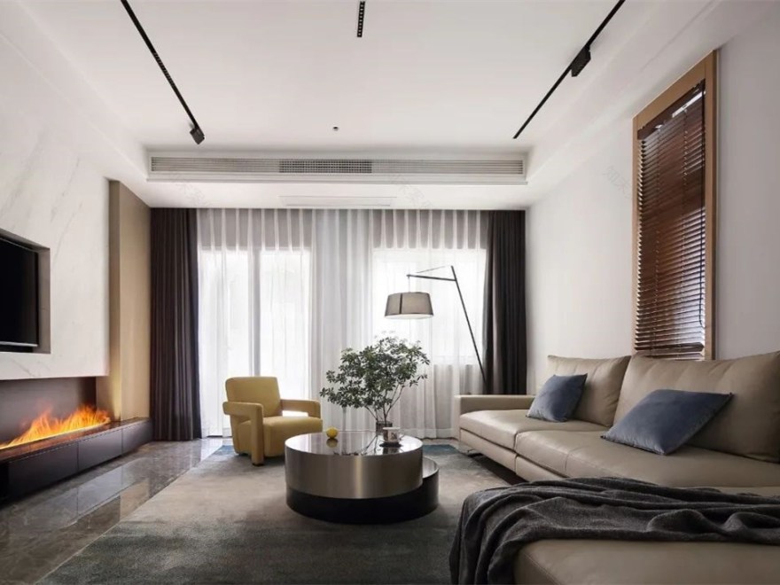 现代舒适且温暖的住宅丨几山空间设计工作室-4
