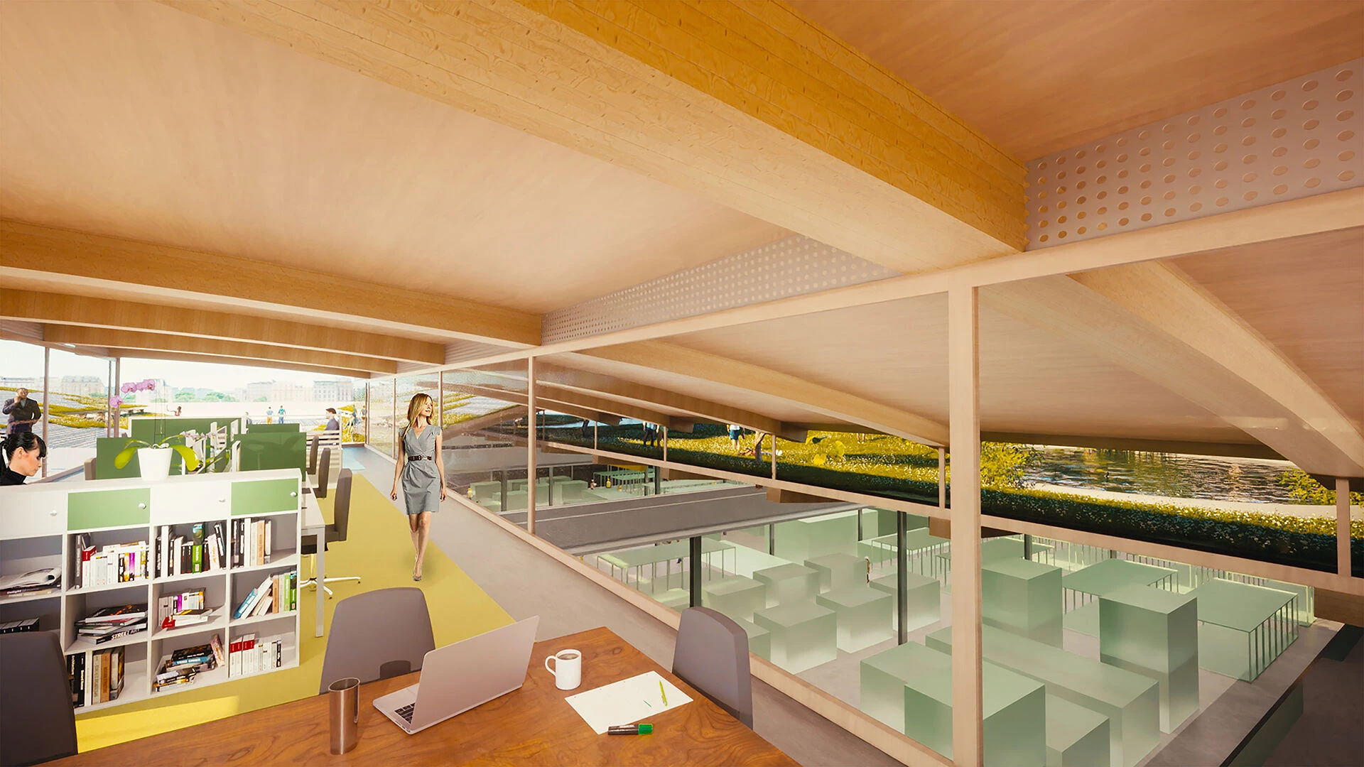 带有办公功能的木制工业大厅丨荷兰丨Btoo-6