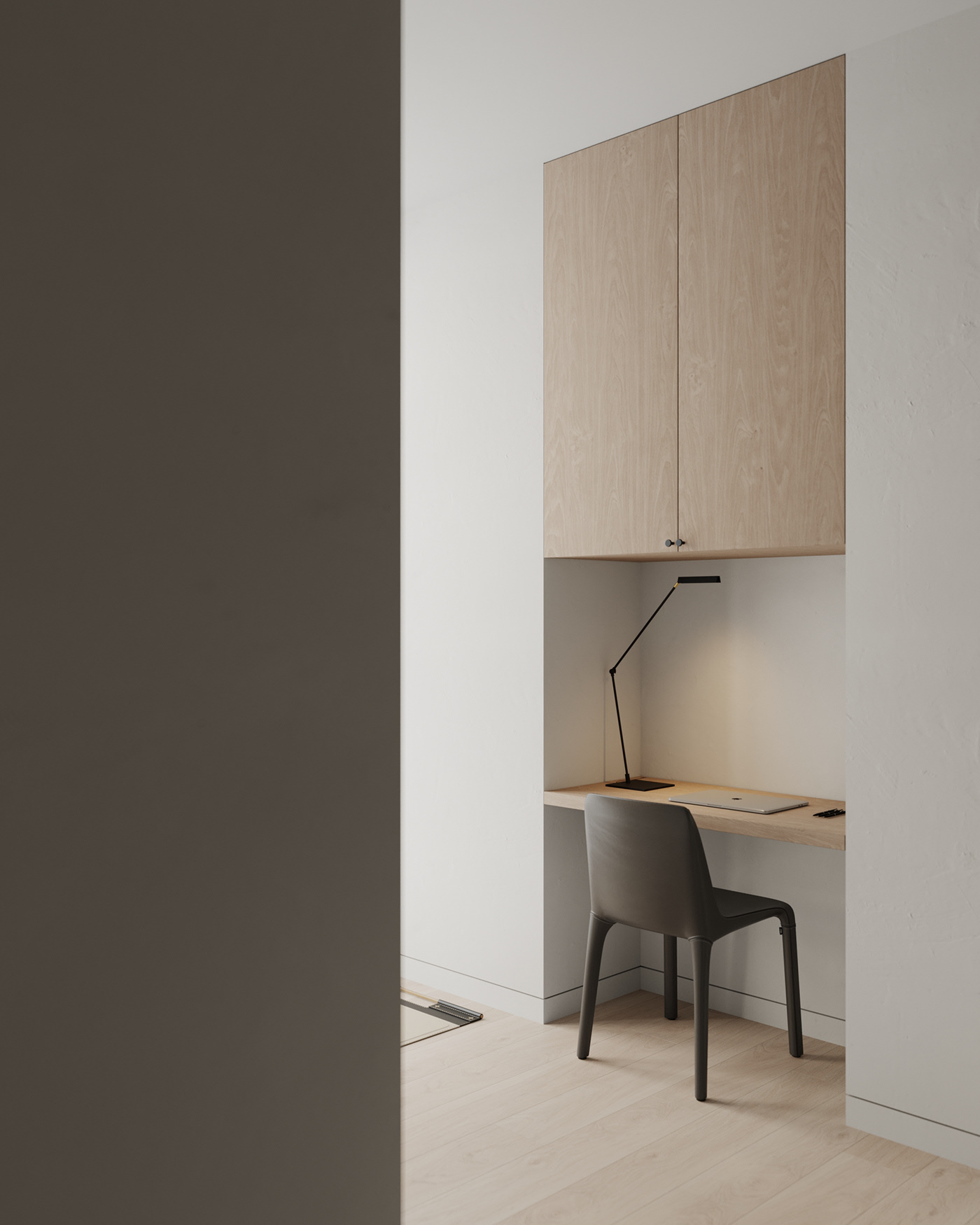 原木与白 打造舒适温暖的住宅-11