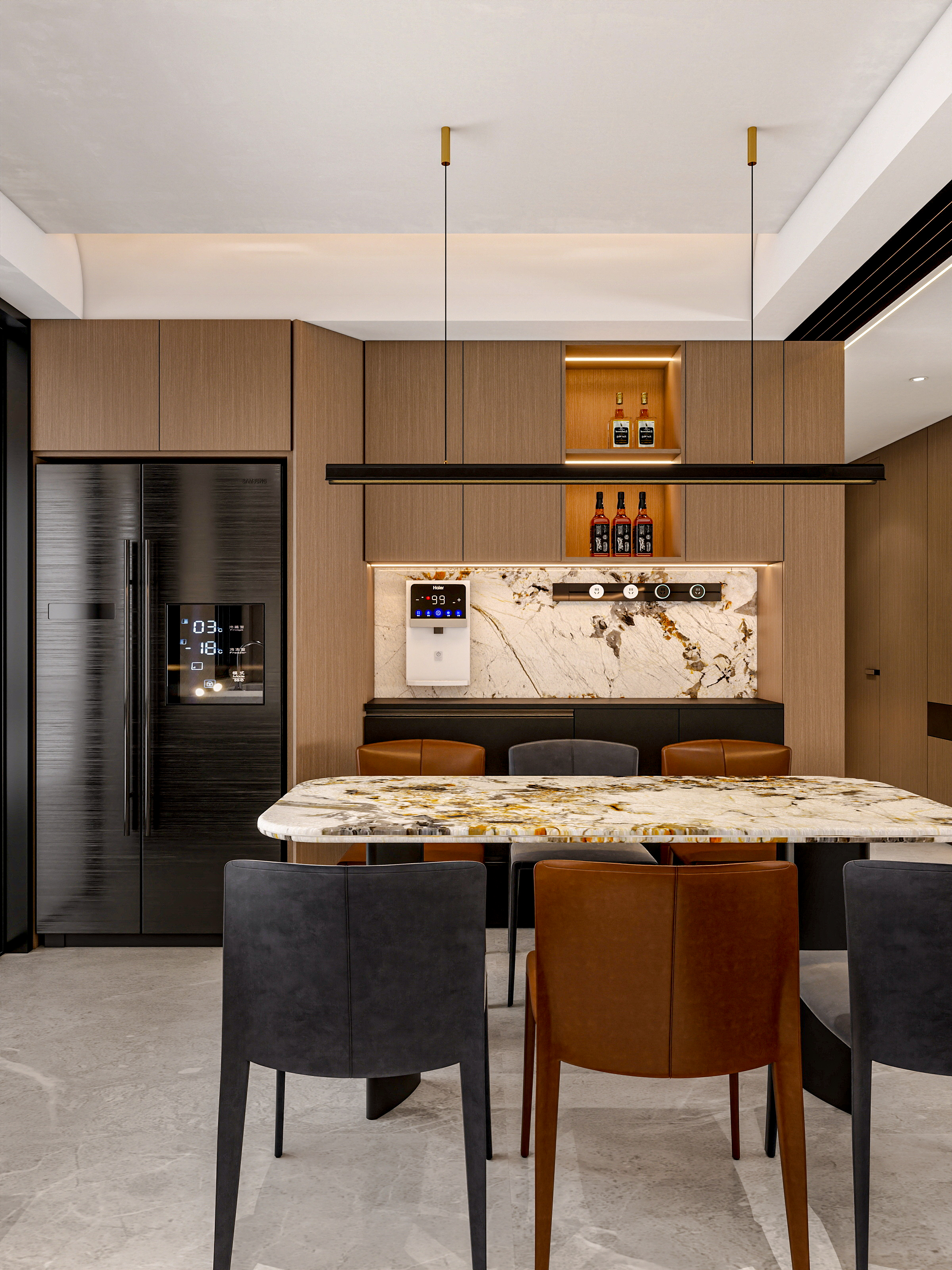 四川成都锦熙华庭鹭湾一号（138平方意式极简三居室）-22