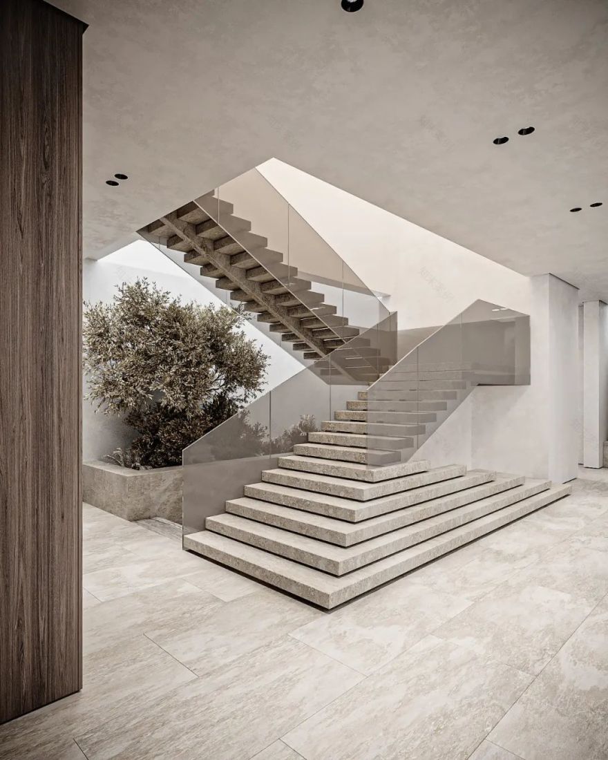 735㎡现代极简别墅设计丨LeQB Architects-3