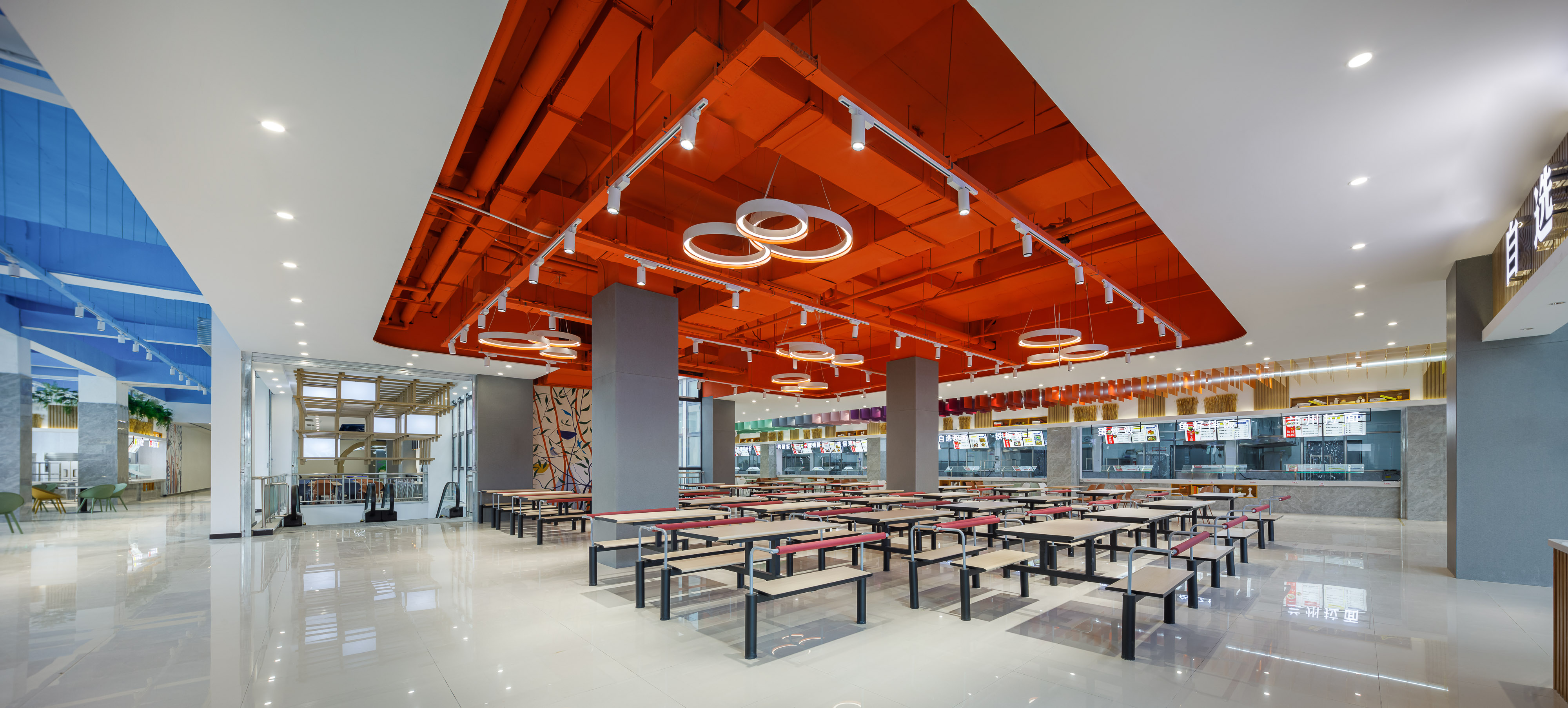芳华 · 河南工业大学校园餐饮空间设计丨中国郑州丨晓寒建筑空间设计-118