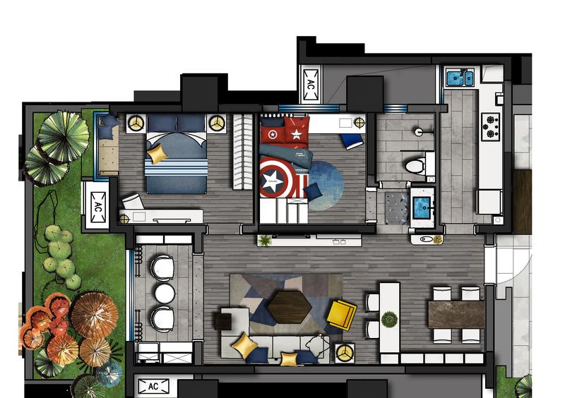 满堂悦MOMA二期现代风格样板间-29