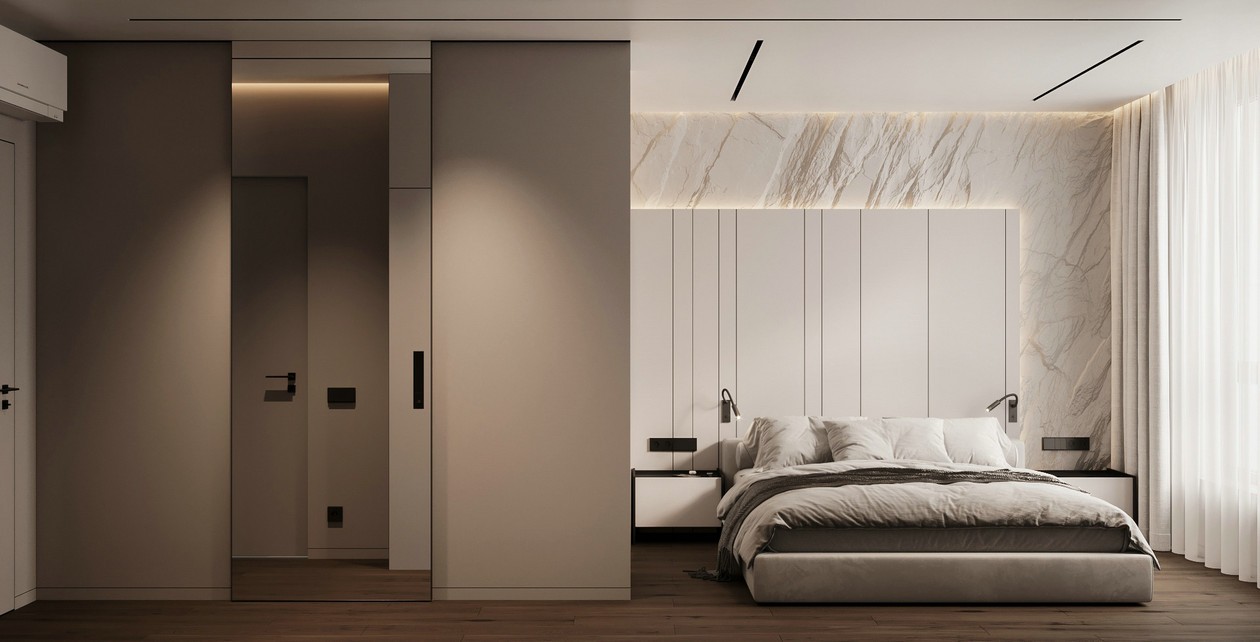 95㎡中性色系公寓设计-13