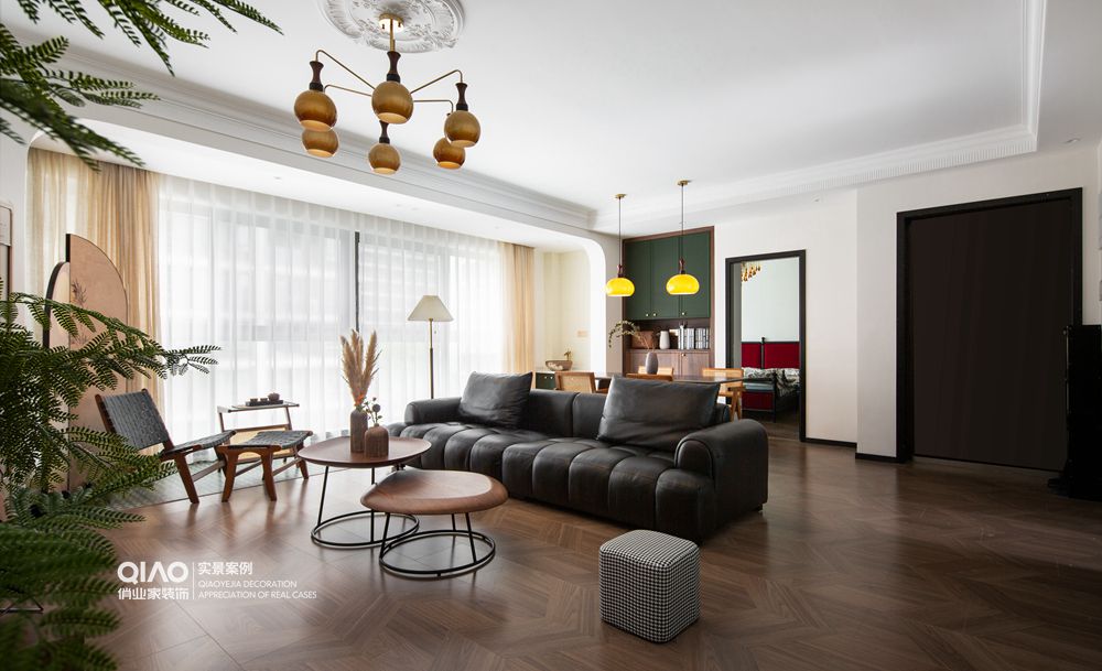 复古南洋风装修案例丨中国重庆丨重庆俏业家装饰-0