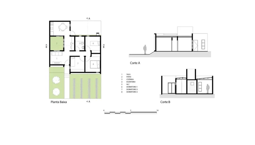 巴西乡村 60 秒住宅，模块化混凝土砌块设计-24