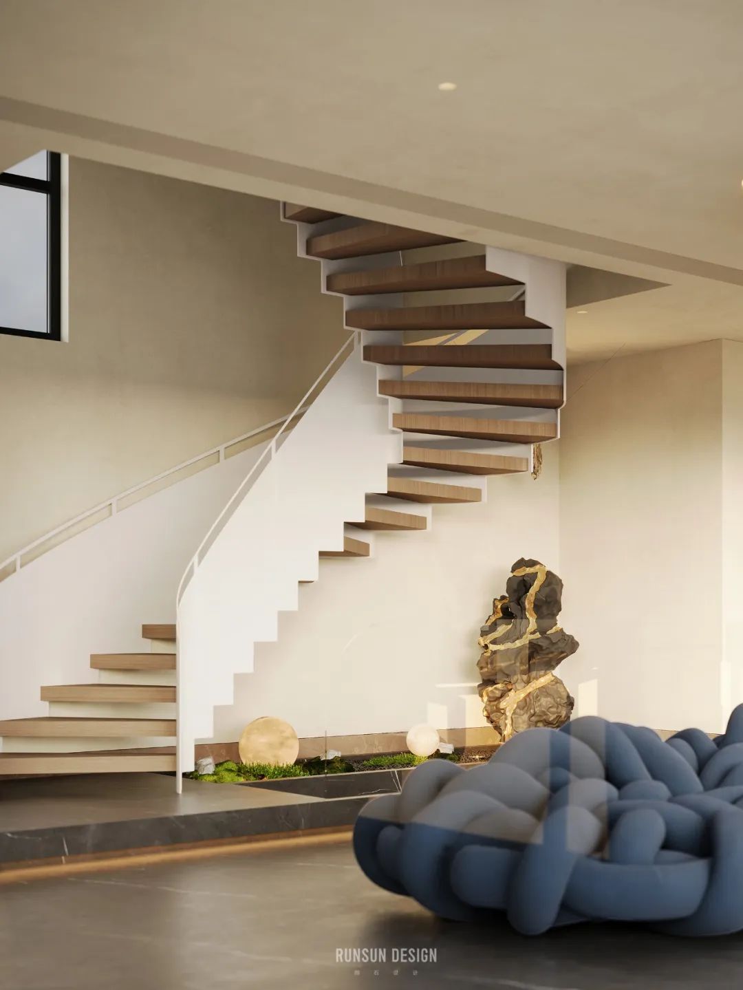 侘寂洞穴风民宿设计丨中国温州丨朗石设计-61