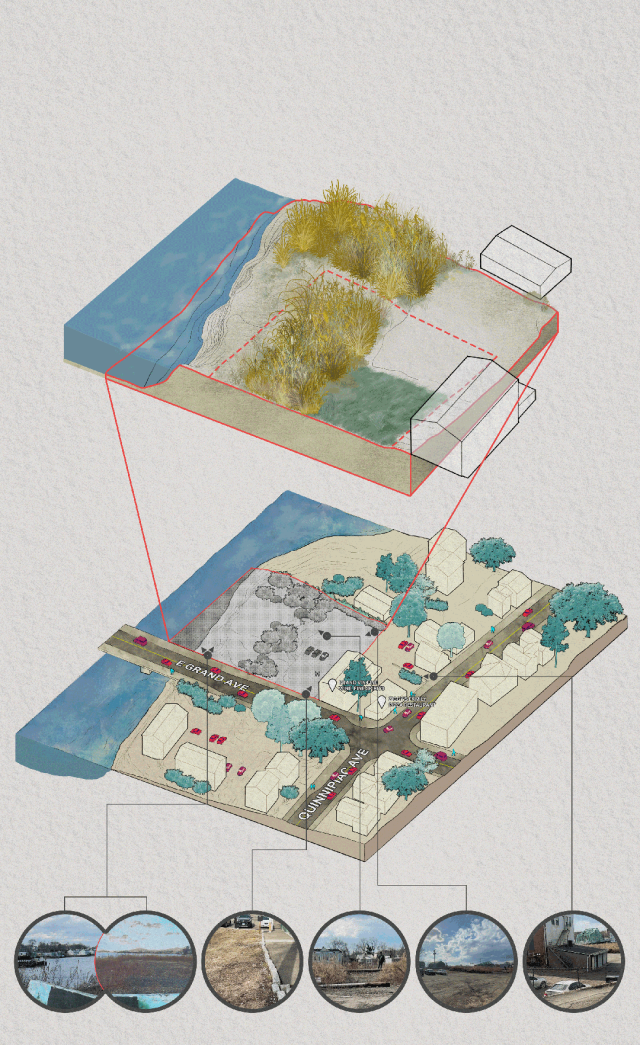 耶鲁研一学姐的一个月极限速出项目!住宅内部贯穿瀑布与水道?人/时间/情感三大动线集成2040年的多户住宅!植物如何激活空间?-118