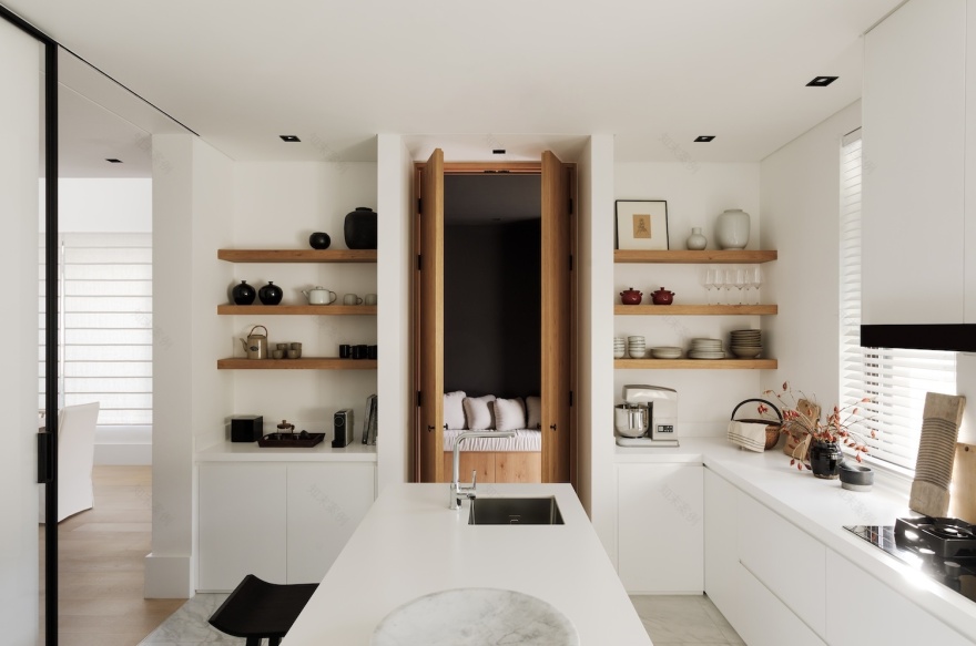 纯白极简公寓丨中国北京丨BW Timeless-3