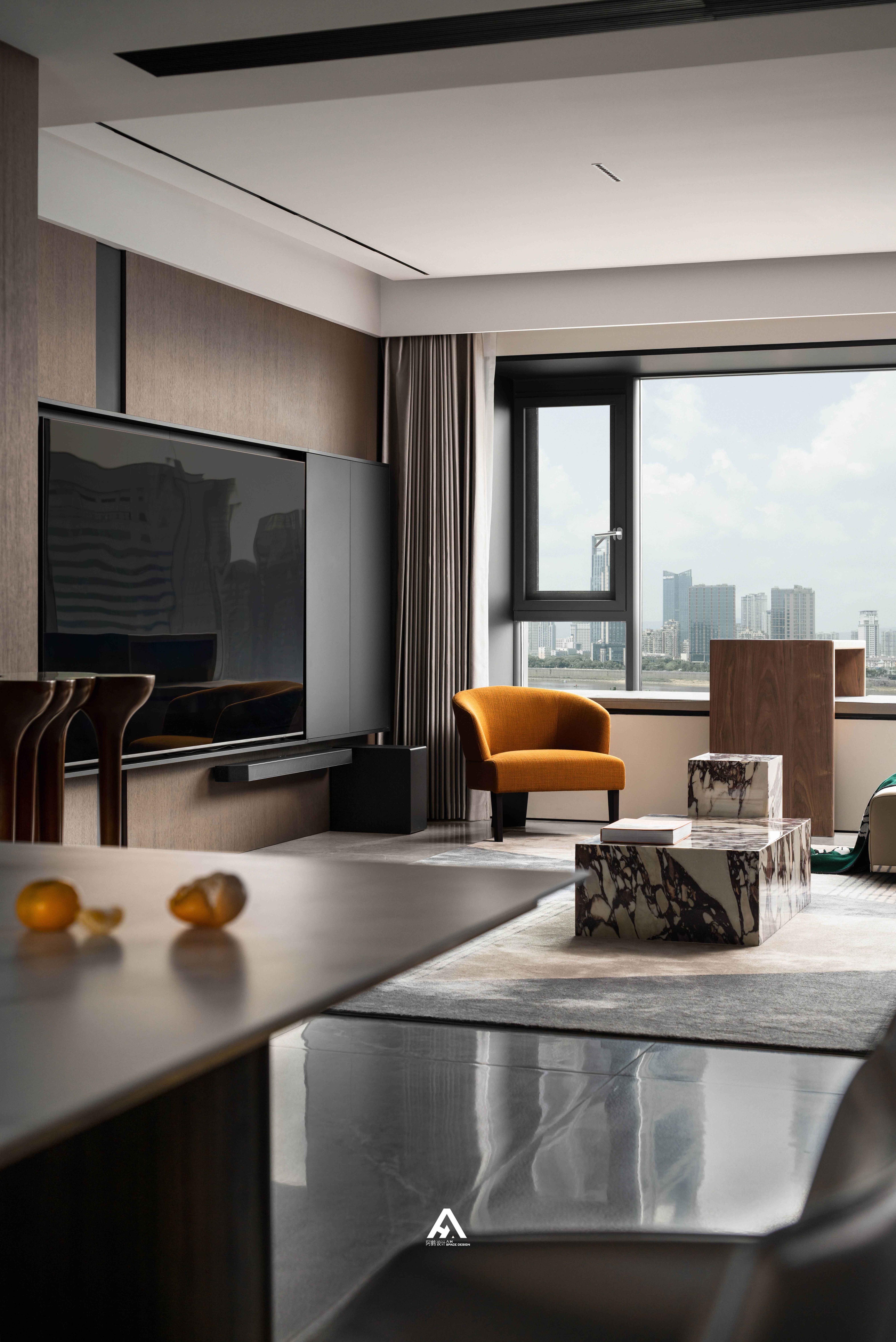 高颜值景观大平层设计丨中国南昌丨南昌阿鹤设计-1