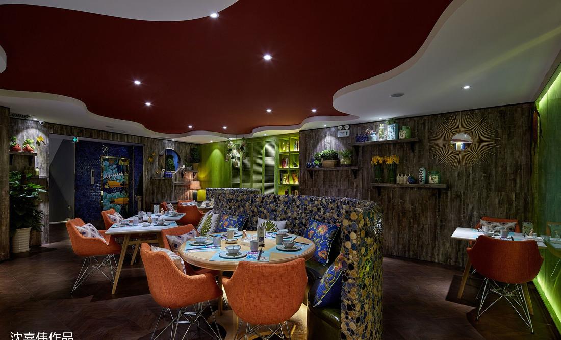 沈嘉伟设计作品—澜悦东南亚料理餐厅-21