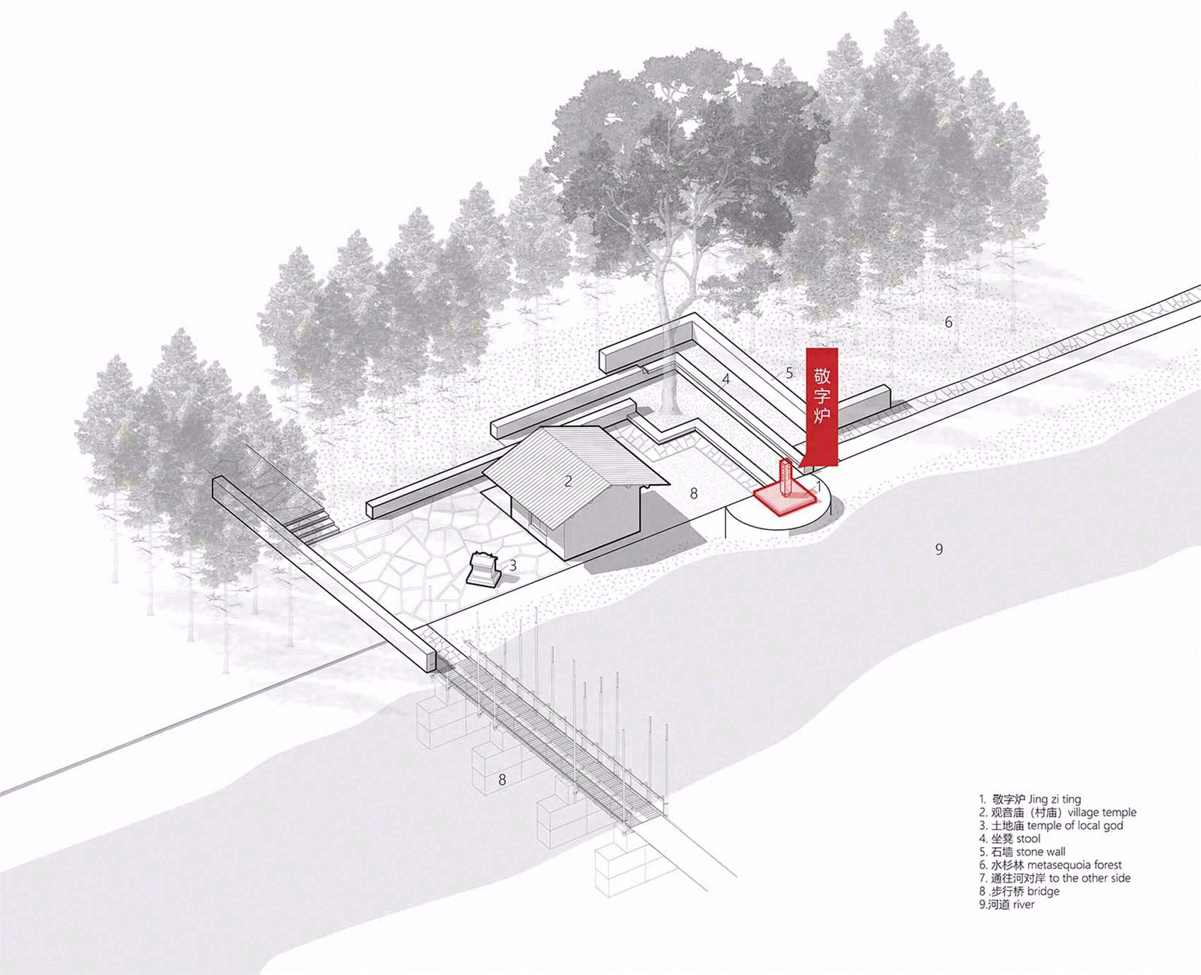 贵州中关村观音庙敬字炉设计丨中国遵义丨傅英斌工作室-48