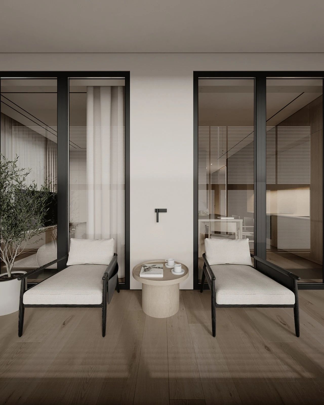 76㎡原木系奶油风极简空间设计丨哈萨克斯坦阿拉木图丨Ursa Studio-41