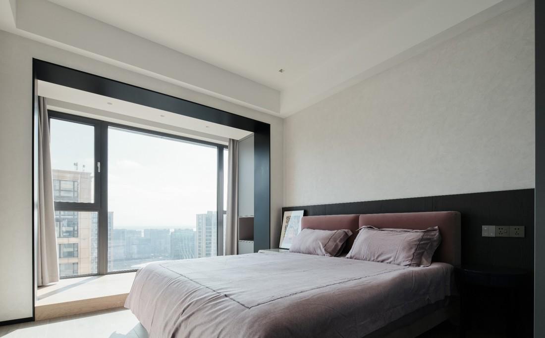 高级灰湖景房室内设计-40