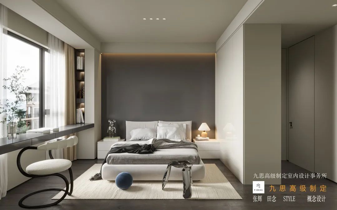 现代简约住宅设计丨九思设计工作室-26