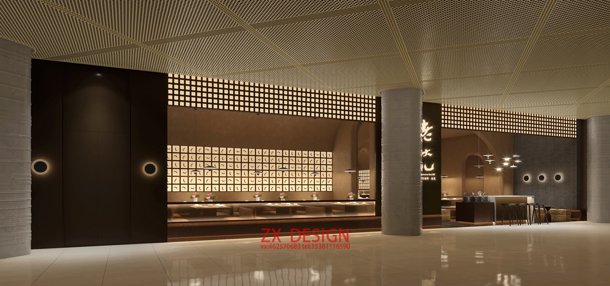 老头儿油爆虾餐厅效果图高品质呈现丨中国杭州丨杭州众象室内表现-8