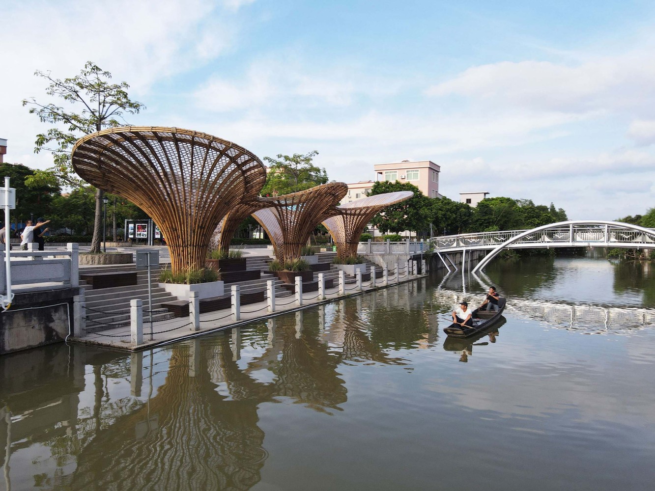 Huanglong Waterfront Bamboo Pavilion 2.0 | 融合古典与现代的竹艺建筑-11