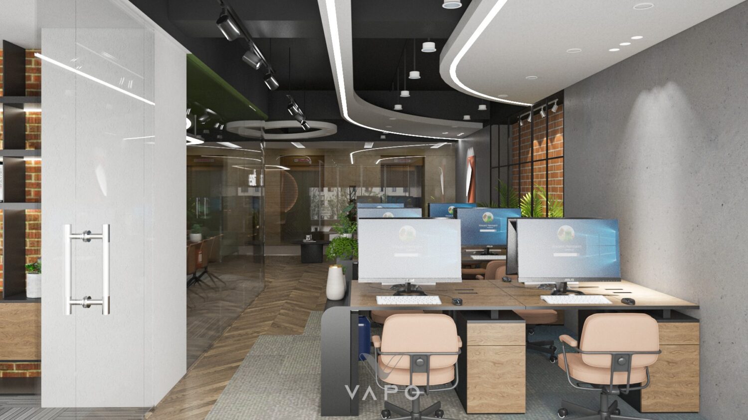 SketchUp办公室室内模型丨Ca Uon-11