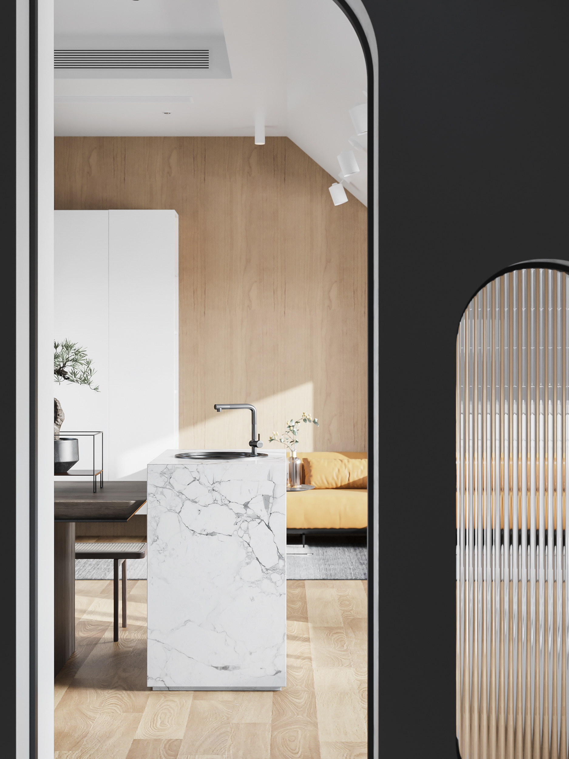 现代风格家居，一楼客餐厅与二楼小阁楼设计-16